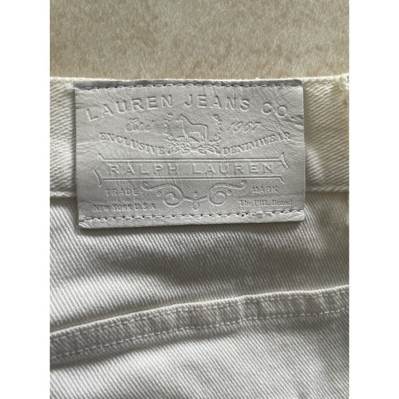Lauren Ralph Lauren Classic Straight Stretch Jeans Womens Size 16 Beige 36x29 - Picture 5 of 13